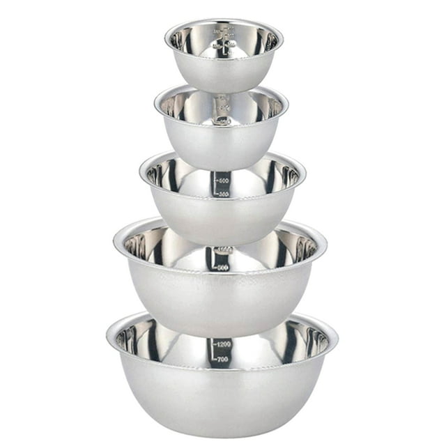 XIAXAIXU Ensemble de Bols à Mélanger en Acier Inoxydable avec Bols Emboîtables (3 Pcs)