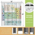 thumbnail image 2 of Fabric RosieLily Periodic Table Shower Curtains,Science Shower Curtains, Educational Bathroom Curtain, Funny Waterproof Bathroom Curtain, 72X72 inches, 2 of 6