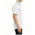 thumbnail image 2 of Yellow Rooster Mens Dry Zone UV Micro-Mesh Tipped Polo White/ Deep Black XS, 2 of 4