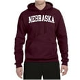 thumbnail image 2 of Wild Bobby State of Nebraska College Style Unisex Hoodie Sweatshirt, 2 of 6