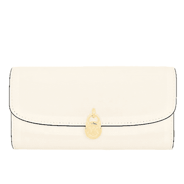 Michael Kors Hamilton Large Leather Flap Continental Wallet Light Cream $298