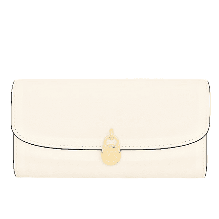 Michael Kors Hamilton Large Leather Flap Continental Wallet Light Cream $298
