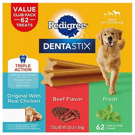UPC: 0023100142470 | Pedigree Dentastix Dog Treats Variety Pack (62 ct.)