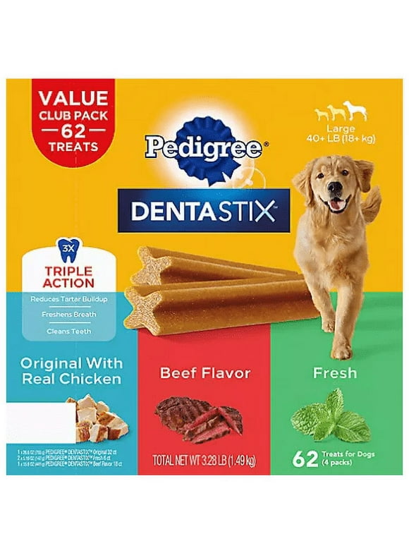 Pedigree Dentastix Dog Treats, Variety Pack (62 ct.)