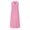 1_Pink, variant on Asxite Summer Dresses for Women Casual Solid Textured V Neck Button Loose Sleeveless Sundress