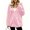 Pink, variant on Scyoekwg Women's Hooded Fleece Zip Up Jacket Long Sleeve Drawstring Sherpa Coat with Side Pockets Soft Warm Loose Fit Fall Winter Outerwear,Size:S-XXL
