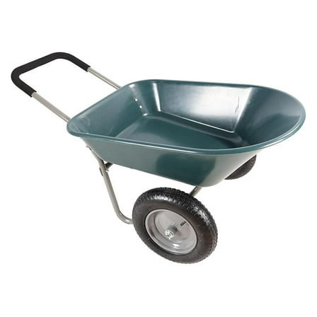 Garden Cart with 15 Inch Pneumatic Tires - Heavy Duty Two-Wheel Utility Cart, 330 lbs Capacity - Farm, Yard, Warehouse Hand Truck