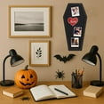 thumbnail image 5 of 1pc Coffin Pin Display Board 15.7x7.8x0.7inch Bulletin Display Board Wall Mounted Felt Board with Black Wood Frame for Brooch Pin Display Office Home Decor Black, 5 of 5
