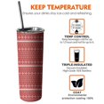 thumbnail image 6 of 20oz Red Christmas Pattern Skinny Tumblers Stainless Steel Tumbler with Lid and Straw,Vacuum Insulated Double Wall Travel Tumbler Cups with Cleaning Brush for Coffee,Tea, 6 of 6