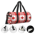 thumbnail image 5 of KLL Maple Leaves1 Duffle Bag For Men Women Sport Gym Fitness Tote Travel Training Workout Basketball Football Weekender, 5 of 8