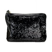 Patricia Nash Women's Cassini Leather Sequin Wristlet Black Size Regular
