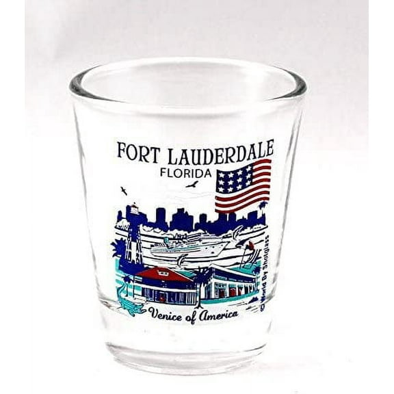 Fort Lauderdale Florida Great American Cities Collection Shot Glass