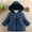 07Dark Blue, variant on Hicidod Winter Jacket for Kids Windproof Hooded Warm Coat Flower Print Cotton Fasion Lightweight Padded Puffer Jackets