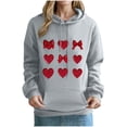 thumbnail image 5 of Inverlee Valentine's Day Sweatshirts for Women Sweet Love Heart Graphic Sweatshirts Soft Pullover Sweater Tops Crewneck Tunic Long Sleeve Shirts for Women, 5 of 5