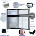 thumbnail image 3 of Costway Refrigerator Small Freezer Cooler Fridge Compact 3.2 cu ft. Unit, Black, 3 of 7