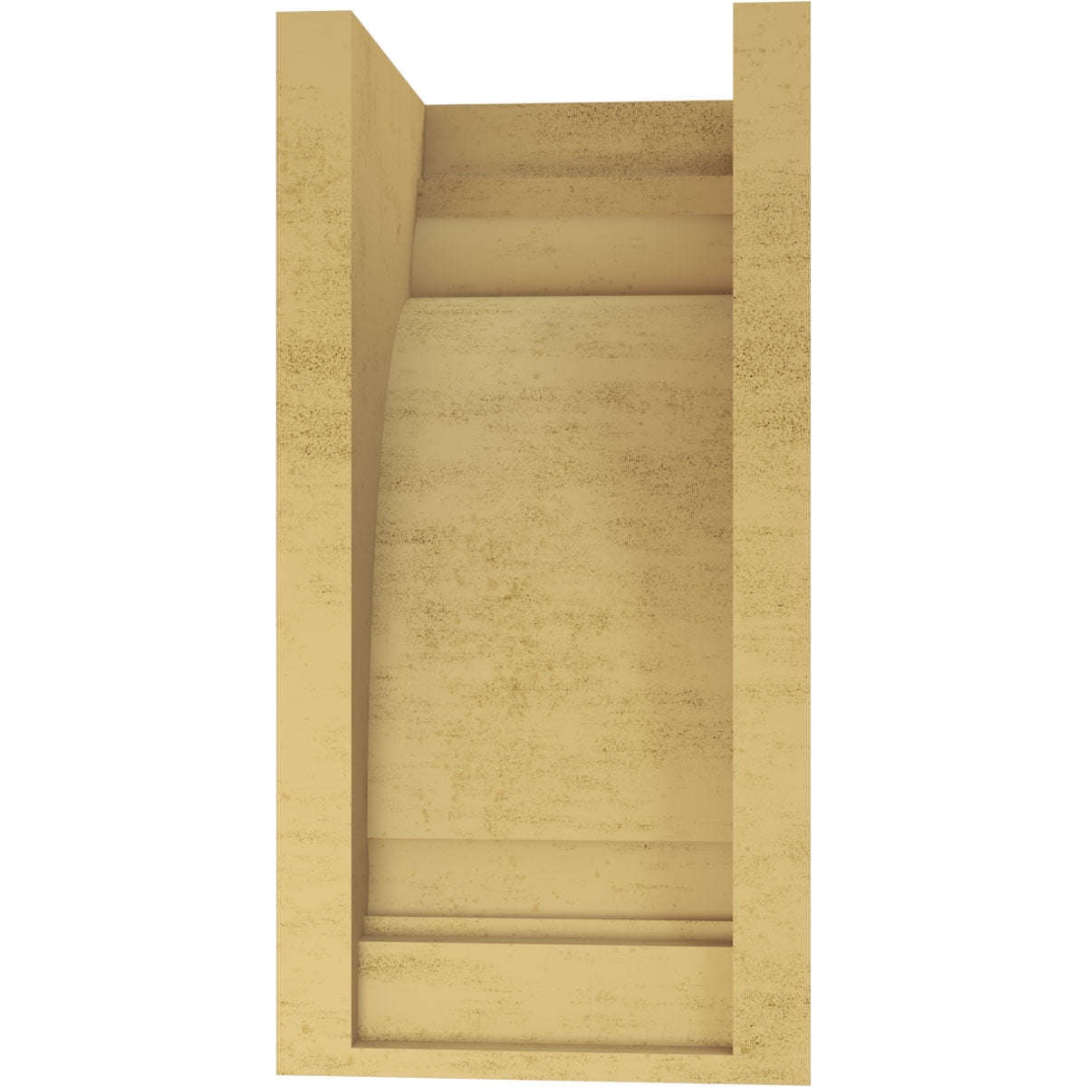 7"W x 7"D x 14"H Wide Hughes Rough Cedar Woodgrain TimberThane Corbel, Primed Tan