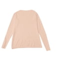 thumbnail image 5 of TRUBKH Fall Sweaters for Women V Neck Tops Long Sleeve Shirts Fall Sweaters for Women Drop Shoulder Sweaters Relaxed Fit Business Casual Outfits for Women Wool Blend Sweater Womens Pink L, 5 of 5