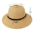 thumbnail image 3 of Janrevotw Women'S Wide-Brimmed Sun Hat With Wind Lanyard Beach Large-Brimmed Dome Straw Hat Sunshade Fashion Sun Hat, 3 of 10