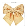 thumbnail image 3 of Sparkling Bowknot for Cheerleading 1 Set Christmas Party Glitter Holiday Decorations DIY Craft Xmas Bowknot Decor Layout Supplies, 3 of 10