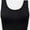 Black, variant on Sleeveless Crop Tops Scoop Neck Camisole Backless Cropped Tank Top