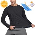 thumbnail image 3 of FEDTOSING Men's UPF 50+ Long Sleeve Shirts Sun Protection SPF/UV Fishing Hiking T-Shirts Black, 3 of 5