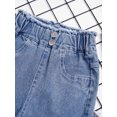 thumbnail image 5 of IEFIEL Kids Girls High Waist Flared Jeans Casual Trousers Bootcut Denim Pants Blue 7-8, 5 of 7