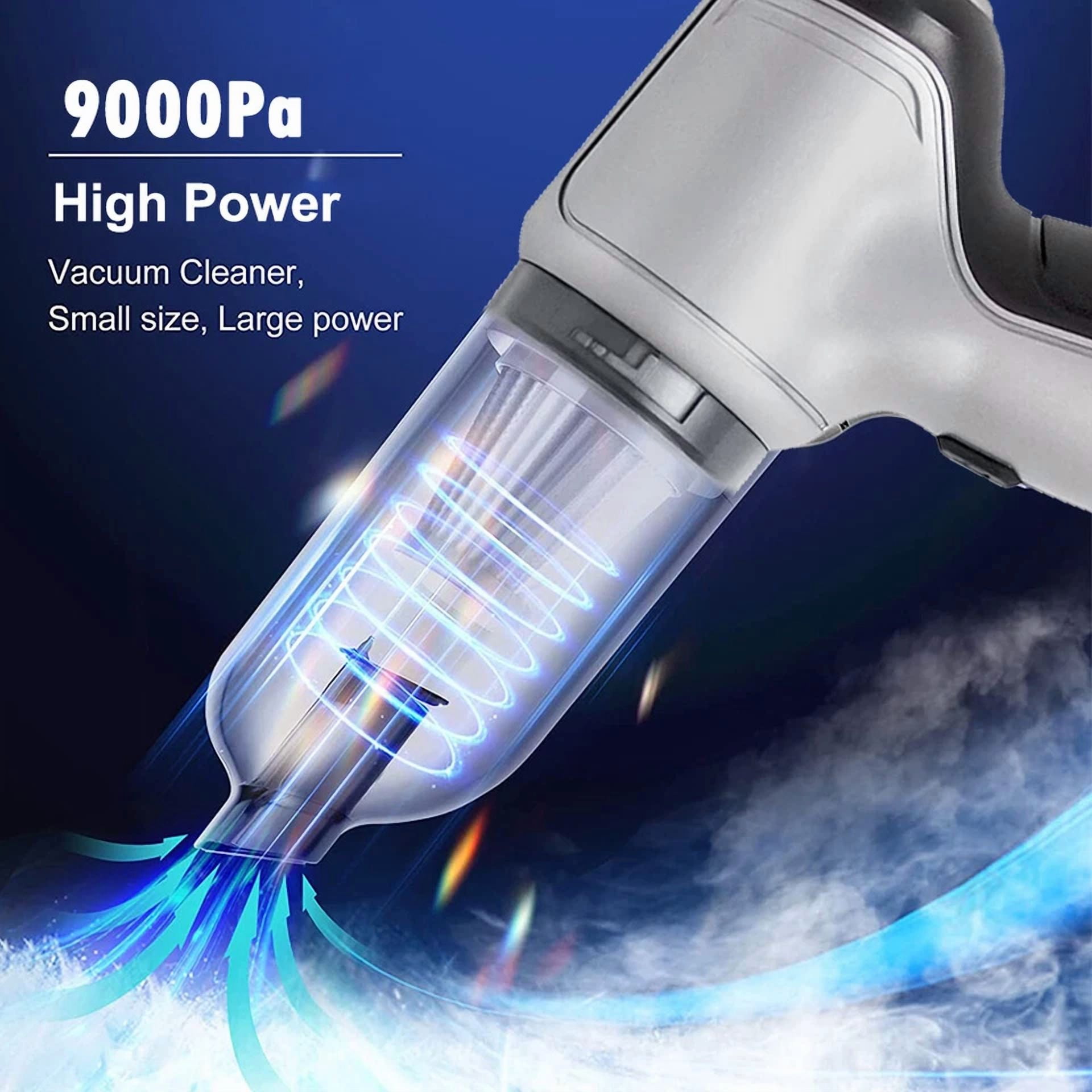 CIRCLE- 120W Handheld Car Vacuum Cleaner Cordless Mini Wet Dry High Power Wireless Auto