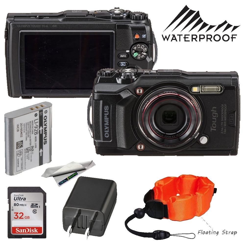 Olympus Tough TG6 Waterproof Camera +12MP BSI CMOS sensor (Black