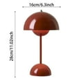 thumbnail image 3 of Desk Lamp Pink, Touch Dimmable 2400mAh Rechargeable, Minimalist Mushroom Retro Design, Bedside Nightstand Lighting, 3 of 4