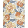 thumbnail image 2 of 5x7 Water Resistant, Indoor Outdoor Rugs for Patios, Front Door Entry, Entryway, Deck, Porch, Balcony | Outside Area Rug for Patio | Multi-Color, Floral | Size: 5'3'' x 7'3'', 2 of 10