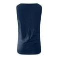 thumbnail image 3 of Fimkaul Women's Tank Top Sleeveless Casual Tops Henley Scoop Neck Tunic Soft Button Down Summer Basic Shirts Blue M, 3 of 6