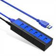 thumbnail image 5 of KOOTION USB 3.0 Hub 6-Ports High Speed USB 3.0 Data Hub Up to 5Gbps for Laptop, PC, Blue, 5 of 8