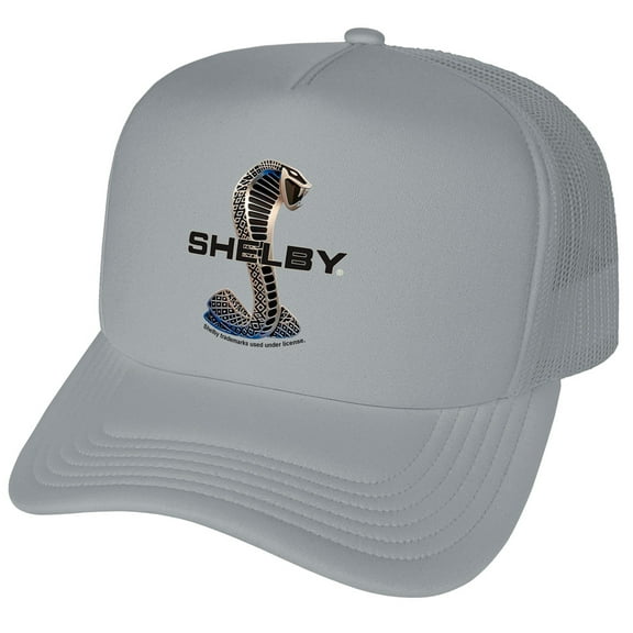 Shelby Cobra Snake Logo Foam Snapback Trucker Hat - Unisex for Men and Women