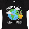 thumbnail image 4 of Inktastic Happy Earth Day Cute Smiling Planet Earth with Tree Boys or Girls Baby Bodysuit, 4 of 5