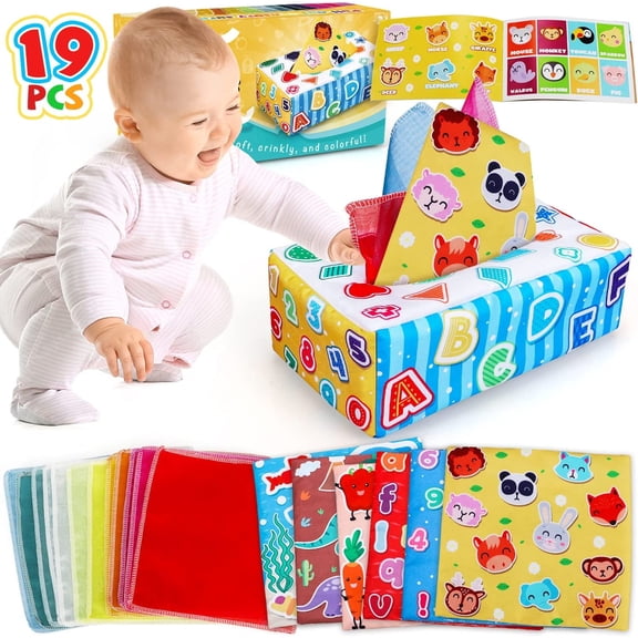 TOY Life Baby Toys 6 to 12 Months Montessori Toys for Babies 6-12 Months Baby Tissue Box Toy Baby Toy Sensory Boxes for Toddlers Montessori Infant Toys Early Learning Toys Baby Gifts
