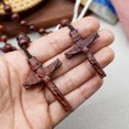 thumbnail image 2 of Lobular Purple Blackwood Rosary Classic Rope, 2 of 2