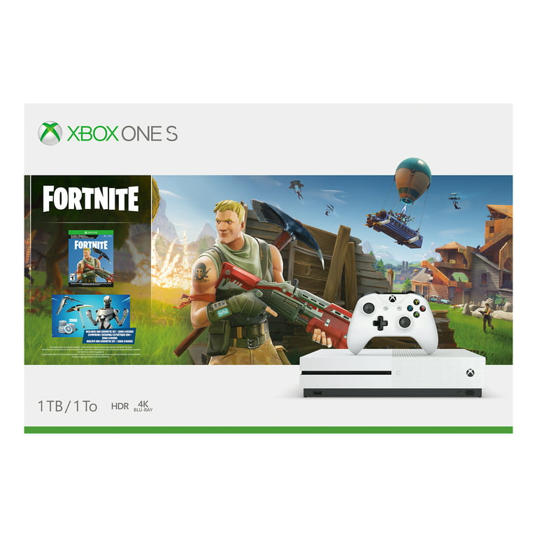 Microsoft Xbox One S 1TB Fortnite Battle Royale Special Edition Bundle -  Gradient Purple for sale online
