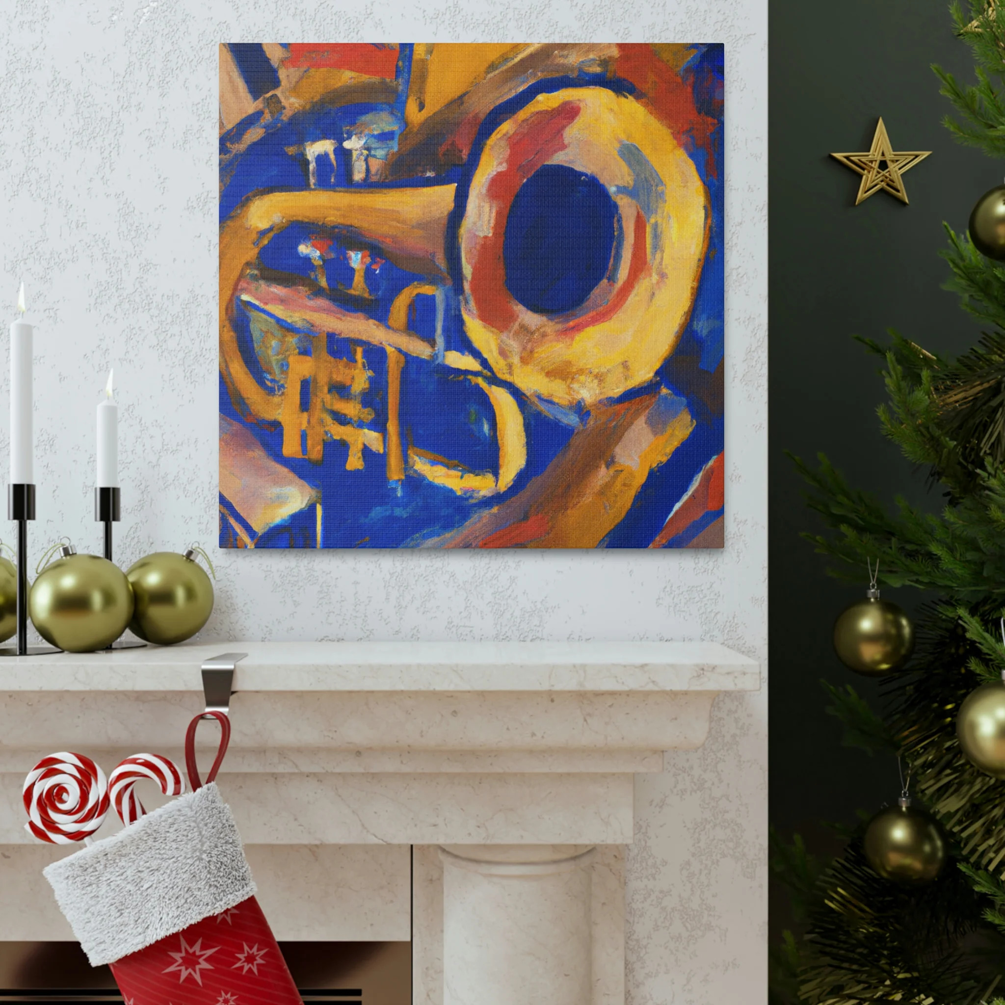 The Joyous Trombone - Canvas