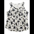 thumbnail image 3 of Camisetas de Tirantes de Verano para Mujer, Sin Mangas, Holgadas, Estilo Henley, con Botones, para Combinar con Leggings, Blusa Plisada Informal. XXL, 3 of 7