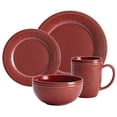 thumbnail image 2 of Rachael Ray 16-Piece Cucina Stoneware/Ceramic Dinnerware Set, Cranberry Red, 2 of 7