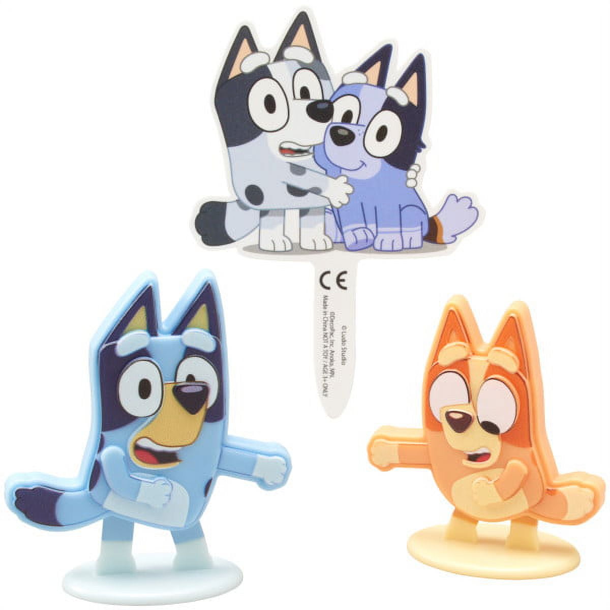 Bluey Dance Mode Birthday Cake Topper, by DecoPac (3 Count)