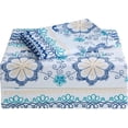 thumbnail image 1 of Floral Printed Sheet Set King Soft Microfiber Botanical Bed Sheets Extra Deep Pocket Pieces, 1 of 6
