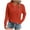 Orange, variant on Light-weight Pullover Hoodies Womens Trendy Casual Hooded Solid Sweatshirt 1/4 Button Pull Over Fall Top (XL, White)