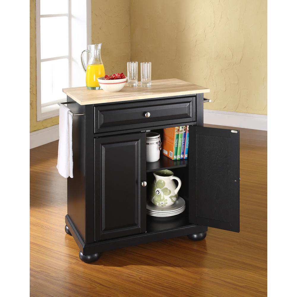 Crosley Furniture Alexandria Wood Top Portable Kitchen Island/Cart