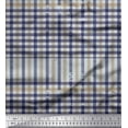 thumbnail image 1 of Soimoi Velvet Fabric Window Pane Check Print Fabric by The Yard 58 Inch Wide, 1 of 3