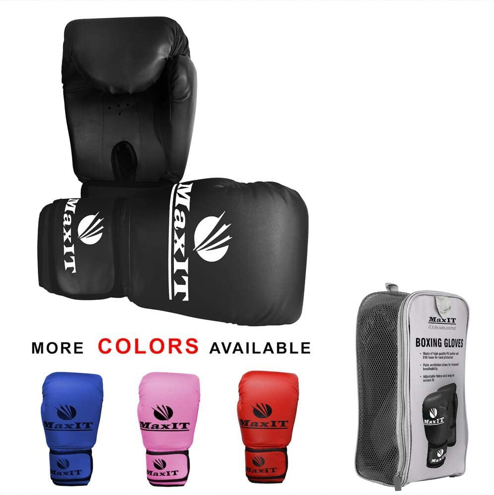 Boxing Sparring Gloves Padded MMA Training Workout Punch Bag Muay Thai Wraps Set 