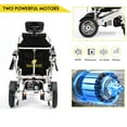 thumbnail image 6 of Fold And Travel Lightweight Foldable Remote Control Portable Electric Power Wheelchair - Silver Frame with 2 Batteries, 6 of 6