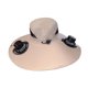 thumbnail image 3 of Sombrero con ventilador solar para exteriores con 2 ventiladores solares para hombres y mujeres, gorra de pescador ajustable, ligera, y Caqui, 3 of 8