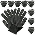 thumbnail image 1 of Nestingho 10 Pares De Guantes De Jardinería Negros Con Materiales PVC Y Poliéster Para Protección Eficaz, 1 of 7