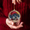 thumbnail image 3 of Blackand Tan Coonhound Xmas Dog Ornament, Blackand Tan Coonhound Dog Christmas, Blackand Tan Coonhound Dog Suncatcher, Christmas Hanging Stained Glass, Xmas Decor,, 3 of 4